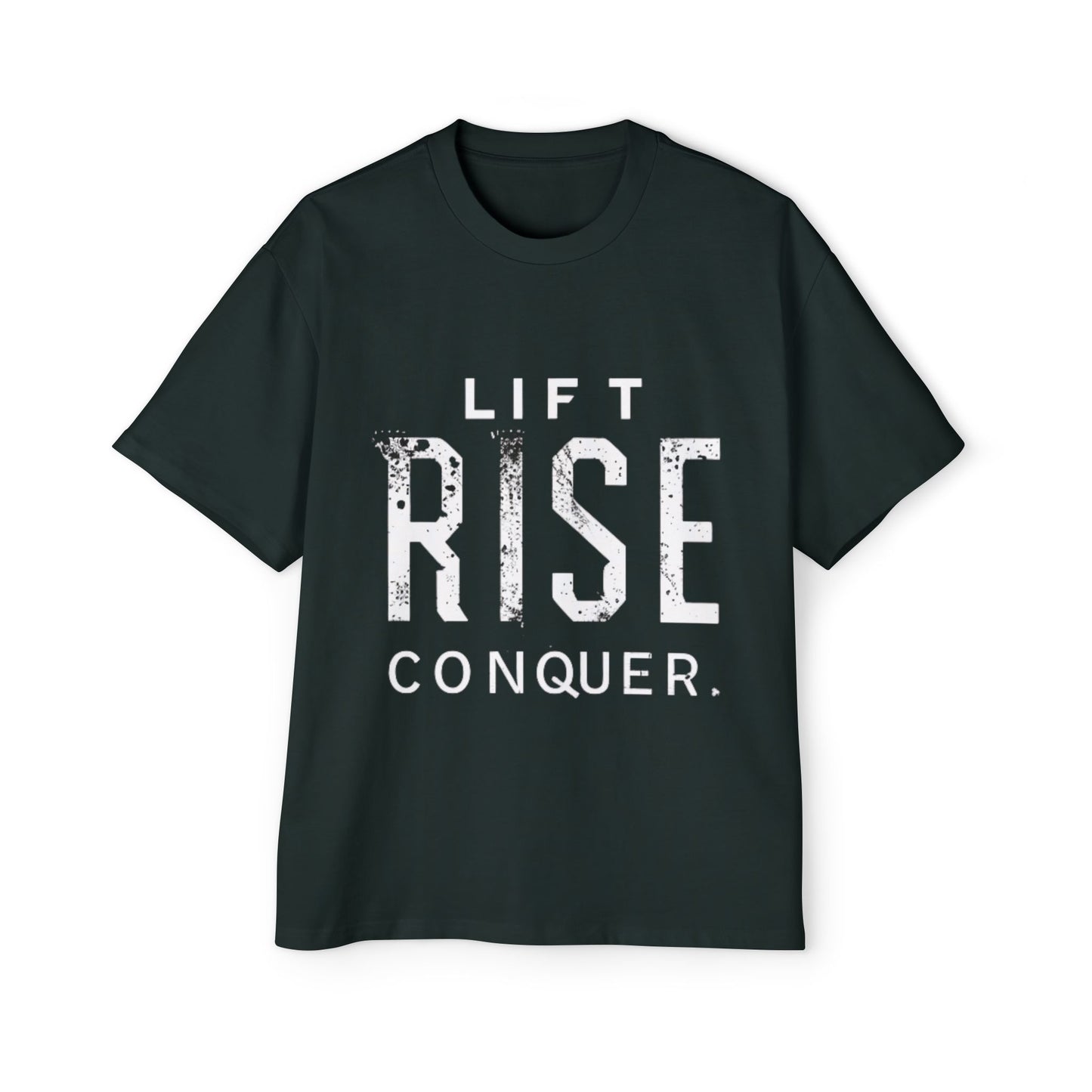 LIFT. RISE. CONQUER. (LRC) - Men's Heavy Oversized Tee (V1)